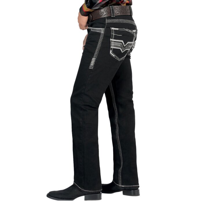 Jeans Vaqueros Negros Lamasini Moderno 1868