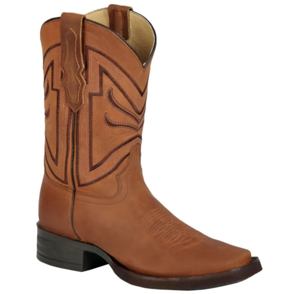 Botas Rodeo Suela Hule Piel Crazy El General 44657