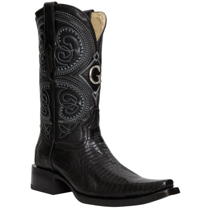 Botas El General 45072 Negras de Lizard con Horma Versace
