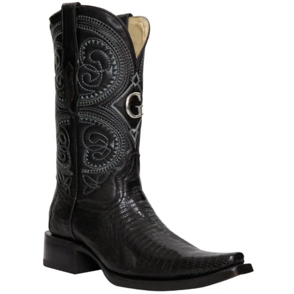 Botas El General 45072 Negras de Lizard con Horma Versace