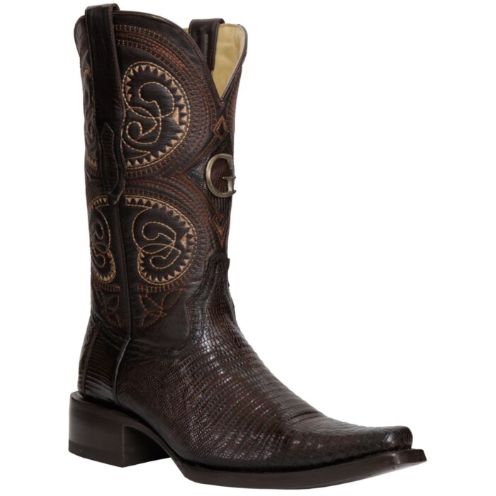 Botas El General 45073 Café de Lizard con Horma Versace