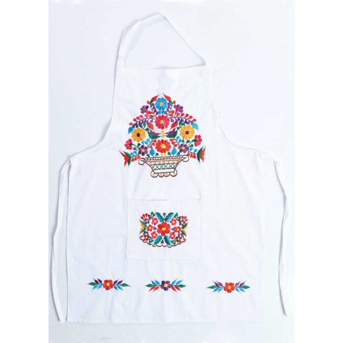 Mandil Artesanal Bordado 603154 Blanco