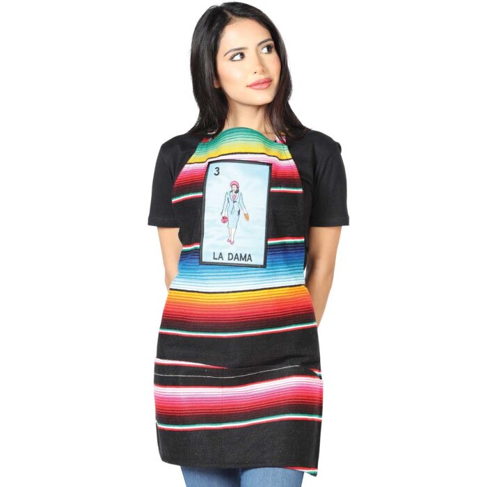 Mandil Artesanal Lotería La Dama 603575 Multicolor