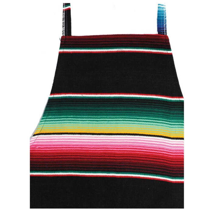 Mandil Artesanal Diseño Sarape 603579 Negro