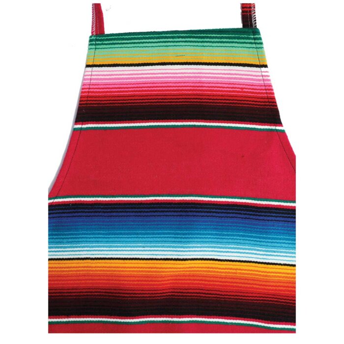Mandil Artesanal Diseño Sarape 603581 Fuchsia