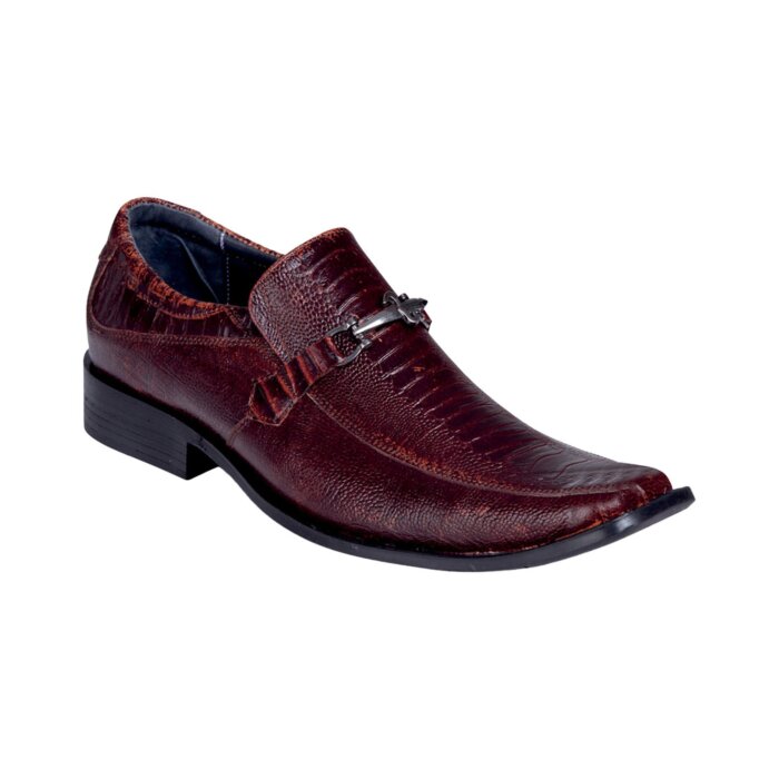 Zapato De Vestir Color Vino Para Hombre Lamasini 8408