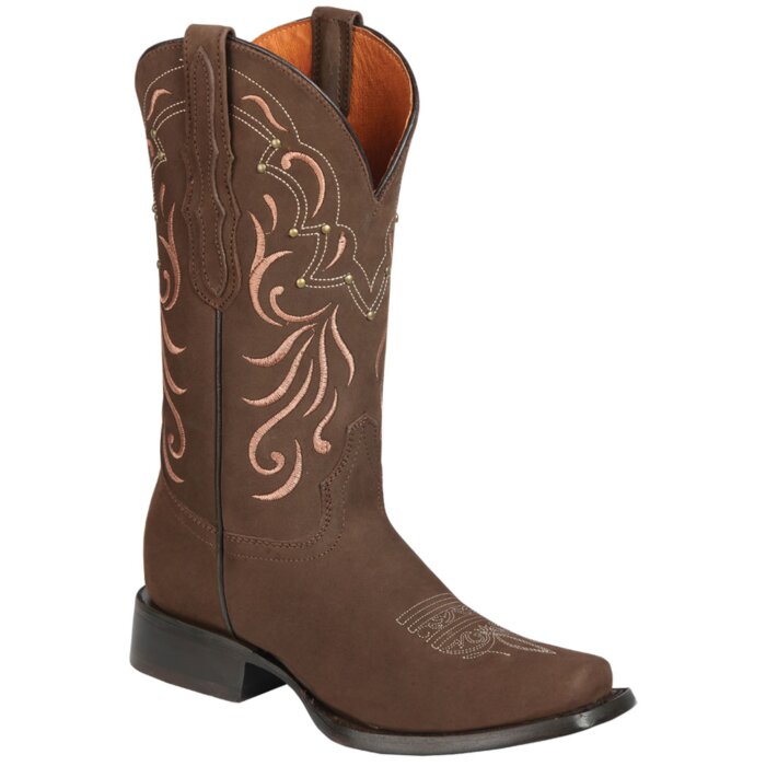 Bota Nobuck Color Camel Rodeo Para Mujer El General 44849