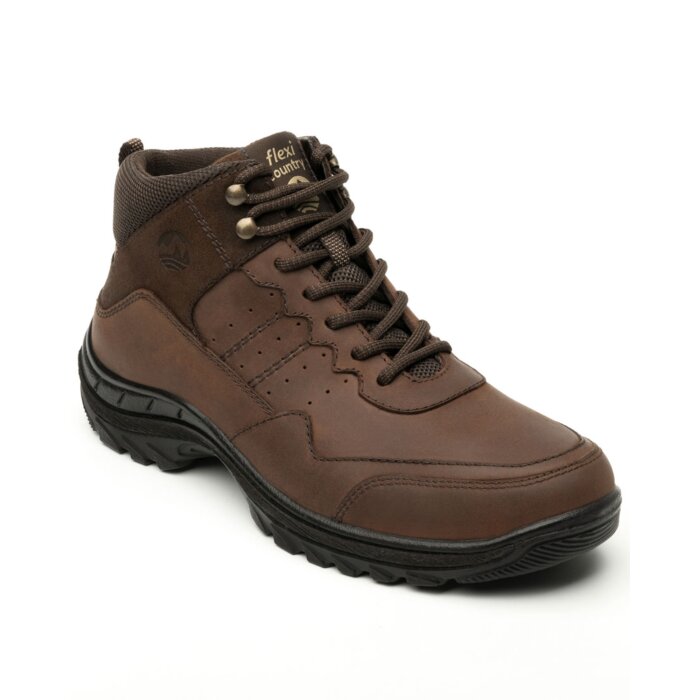 Botín Corto Flexi Outdoor Para Hombre 66517 Marrón