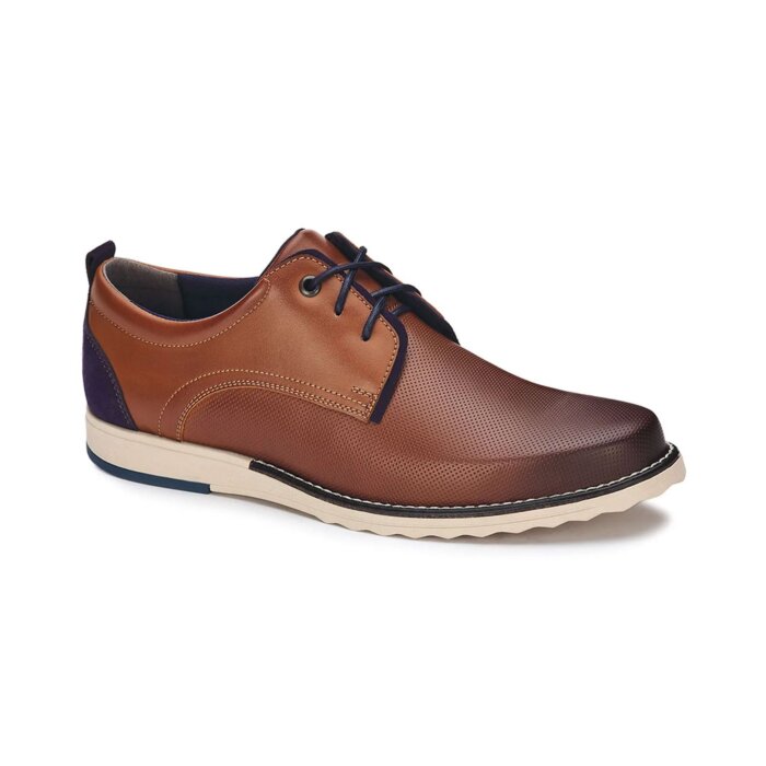 Zapatos Oxford Para Hombre Color Café Con Efecto Quemado 297-7362