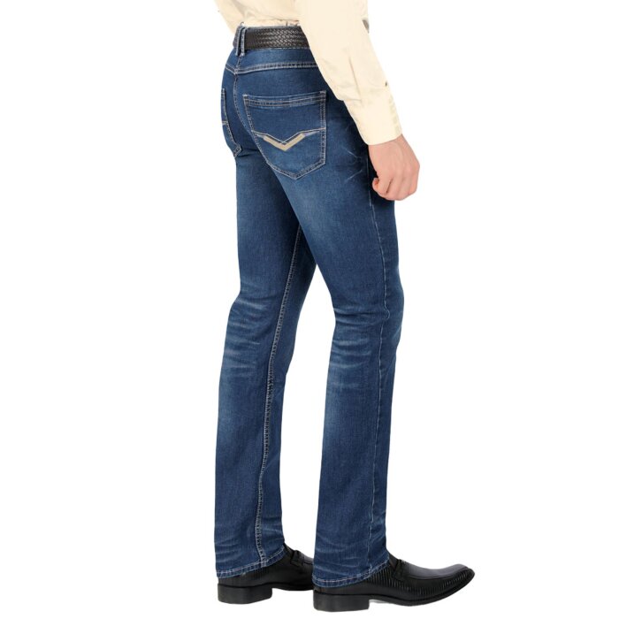 Pantalones Straight Leg Para Hombre Color Dark Blue Lam 1596