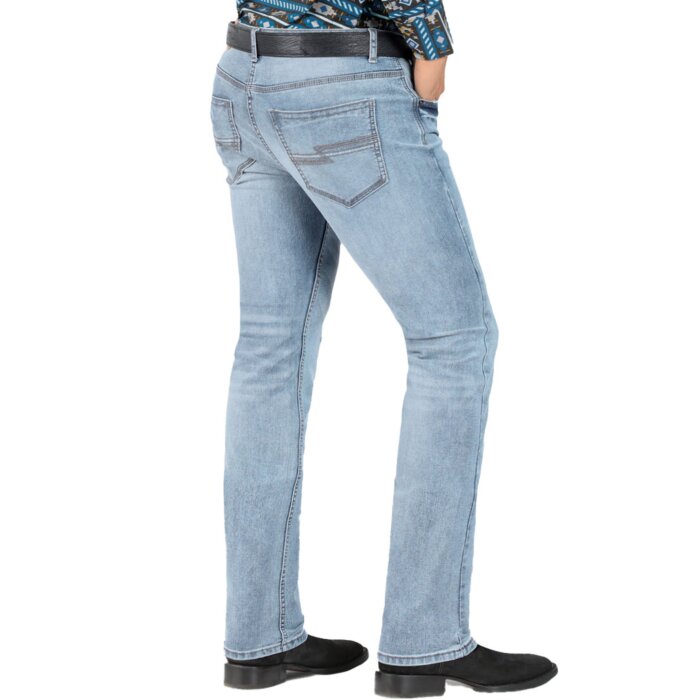 Pantalón Montero Mezclilla Corte Recto Light Blue 5308