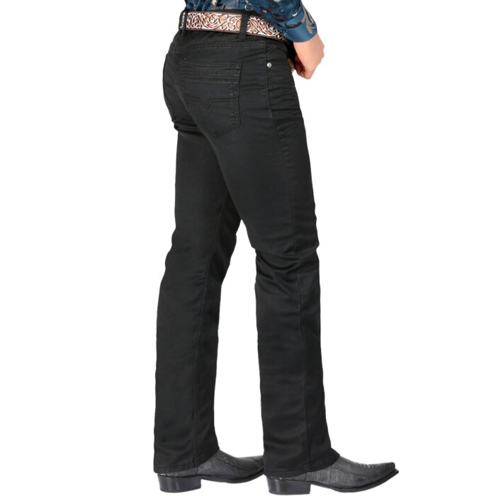Pantalón Stretch Color Negro Para Hombre Montero 5601