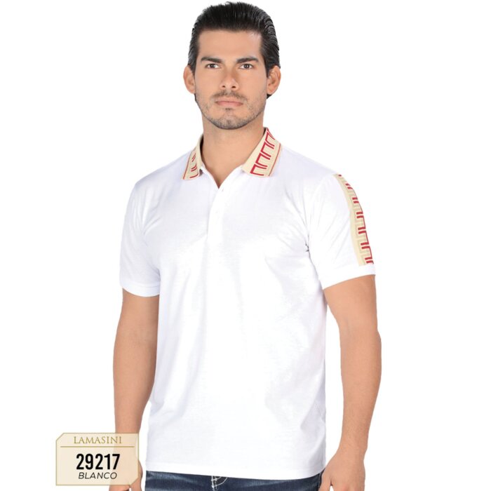 Playera Lamasini Lisa Con Diseño En Cuello y Mangas Blanca 29217
