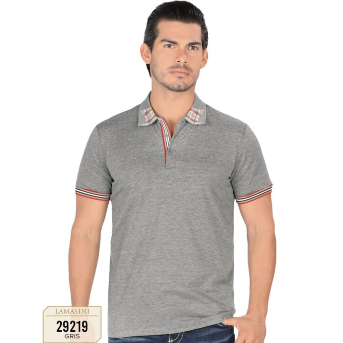 Playera Lamasini De Moda Color Gris 29219