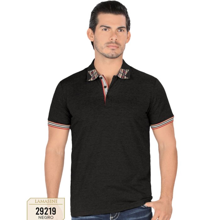 Playera Lamasini De Moda Color Negro 29219