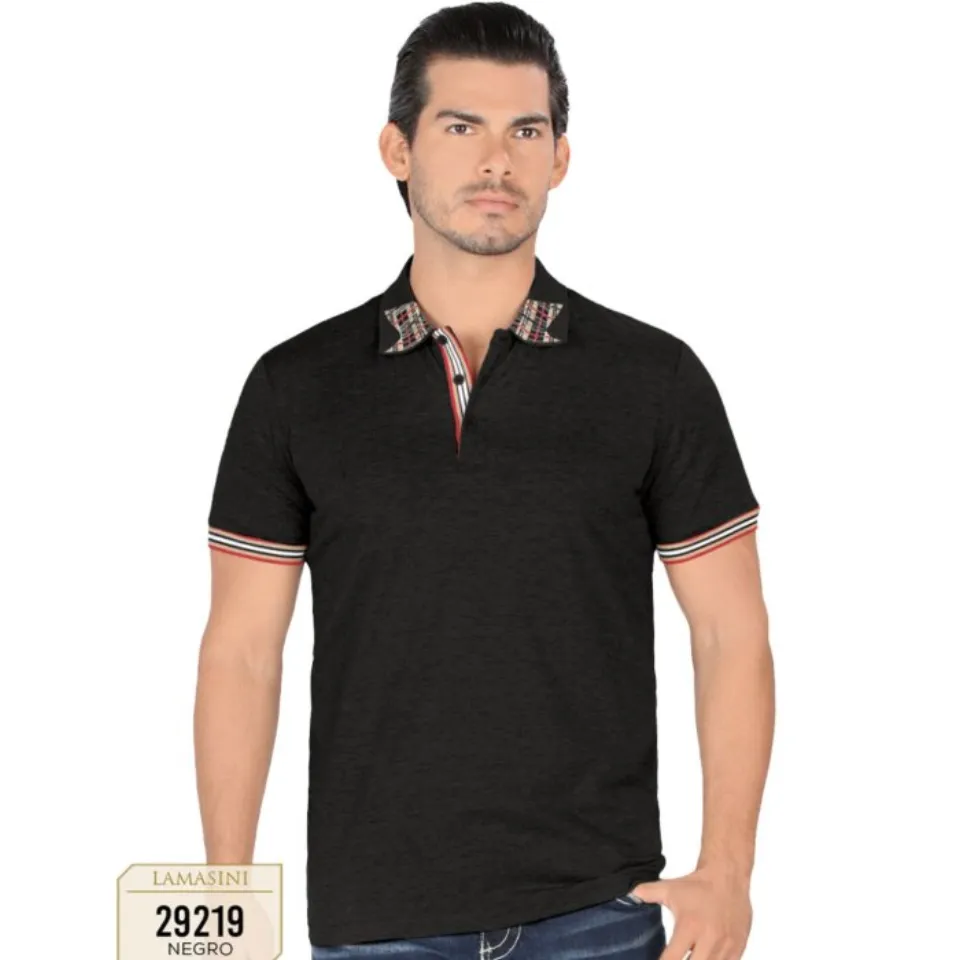 Playera Lamasini De Moda Color Negro 29219