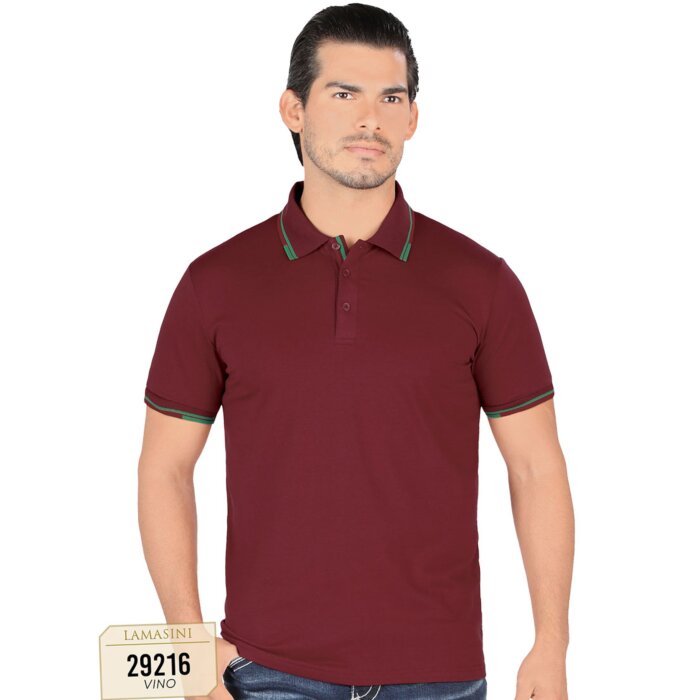 Playera Color Vino Lisa De Moda Lamasini 29216