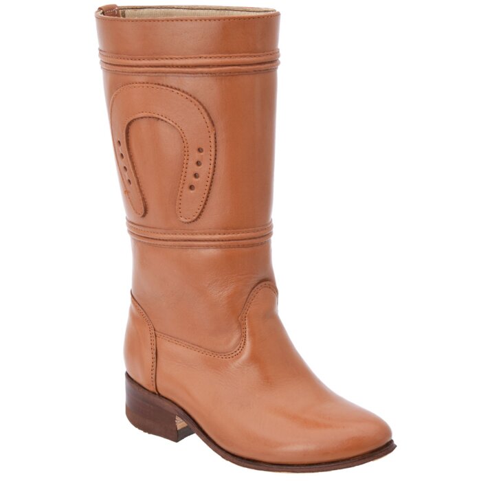Botas Escaramuza Juvenil Piel Napa Tabaco WD 11-363