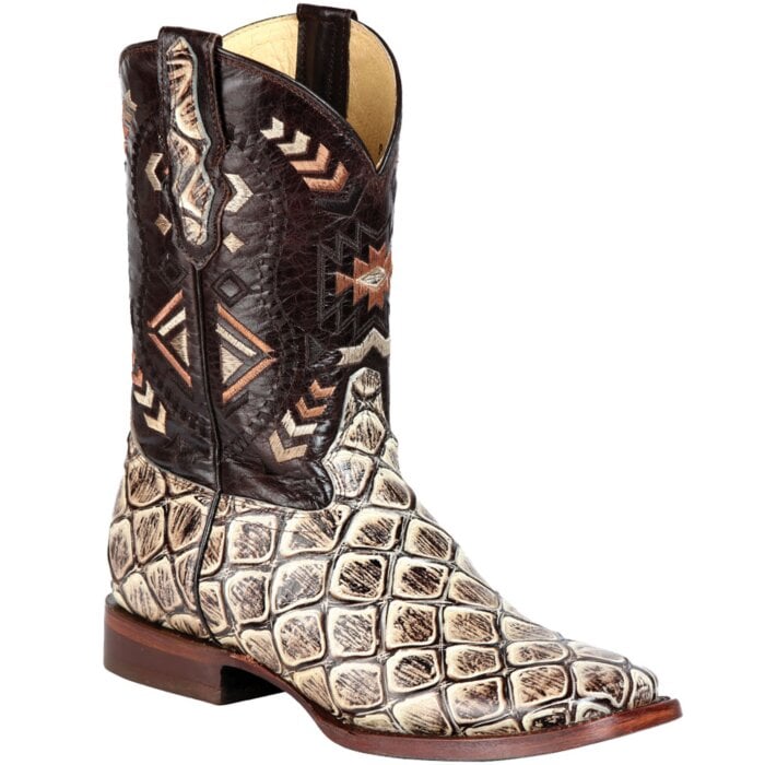 Botas Rodeo Imitación Monster Fish El General 51244 Color Desert