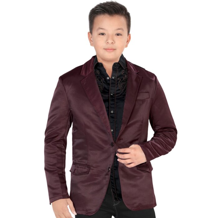 Saco Para Niño Color Vino Lamasini 500