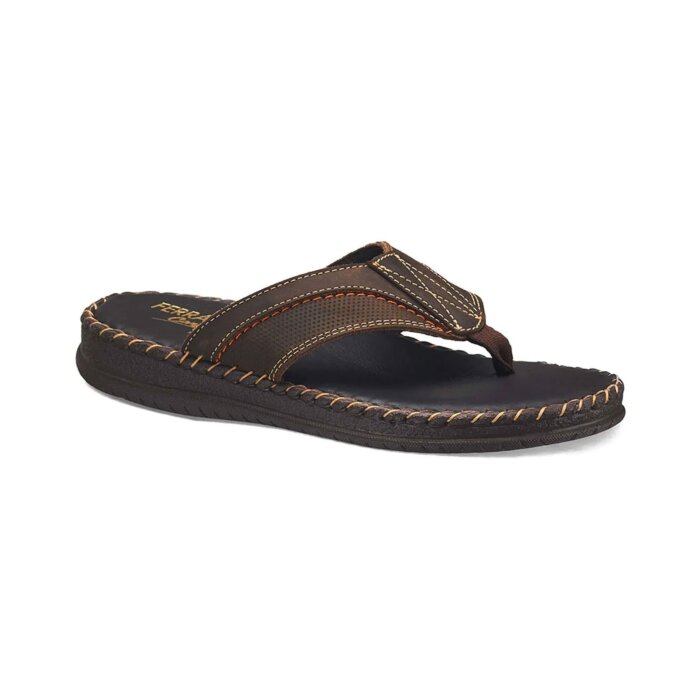 Sandalias Opanka Ligera Para Hombre Ferrato 324-6962 Color Cafäé Oscuro