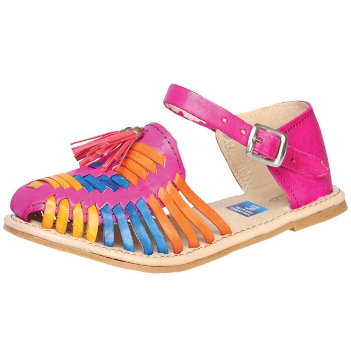 Huarache Para Niña Panchito Artesanal 601954 Multicolor