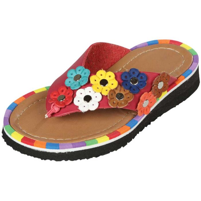 Sandalia Artesanal Juvenil Pata De Gallo 603390 Color Fuchsia