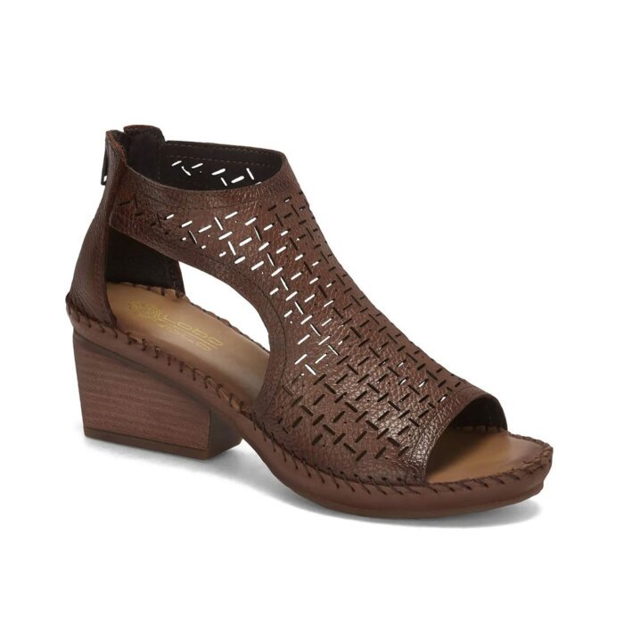 Sandalias Confort Para Mujer Lobo Solo 318-3465 Color Café