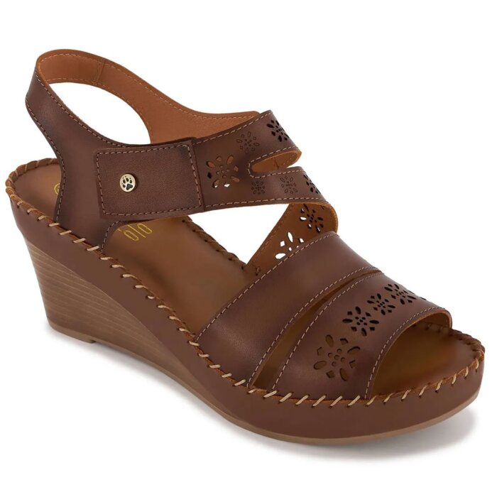 Sandalia Plataforma Confort Para Mujer Lobo Solo 335-9426 Café Oscuro