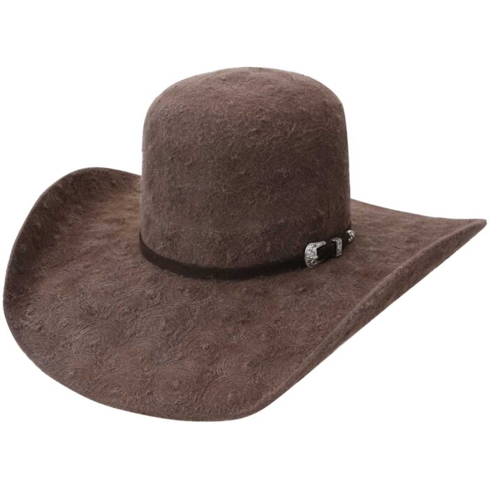 Sombrero Tostoneado Horma 8 Segundos De Lana Color Café WD 11-639