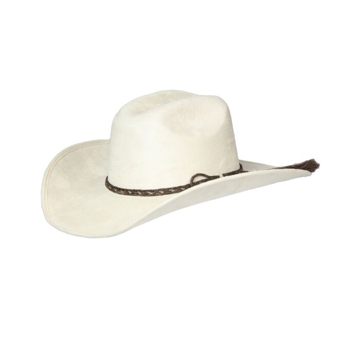Sombrero Horma Toro De Gamuza Color Hueso 44254