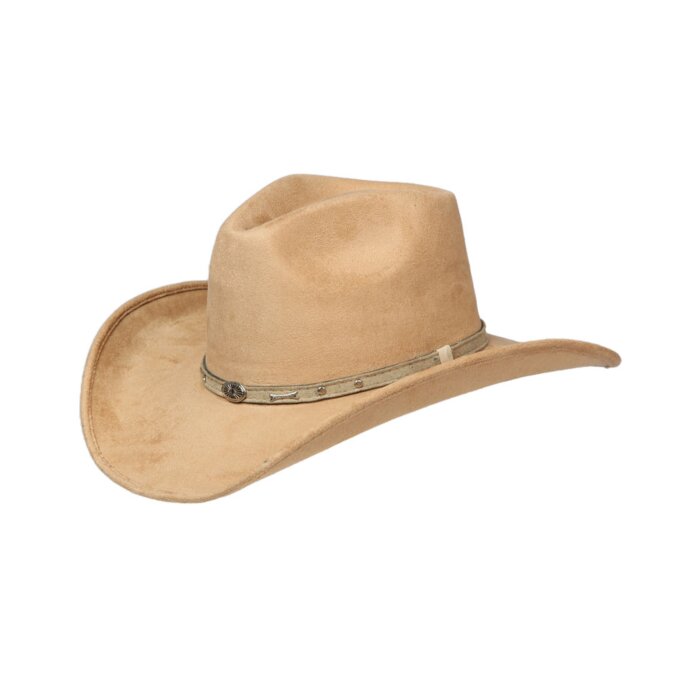 Sombrero Indiana Copa Alta Gamuza Camel 44251