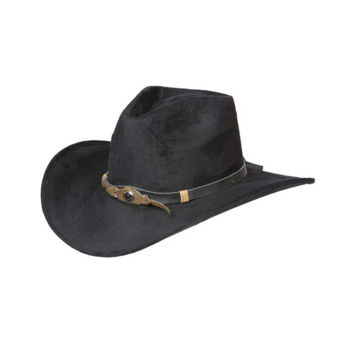 Sombrero Negro Indiana Copa Alta Gamuza 44248