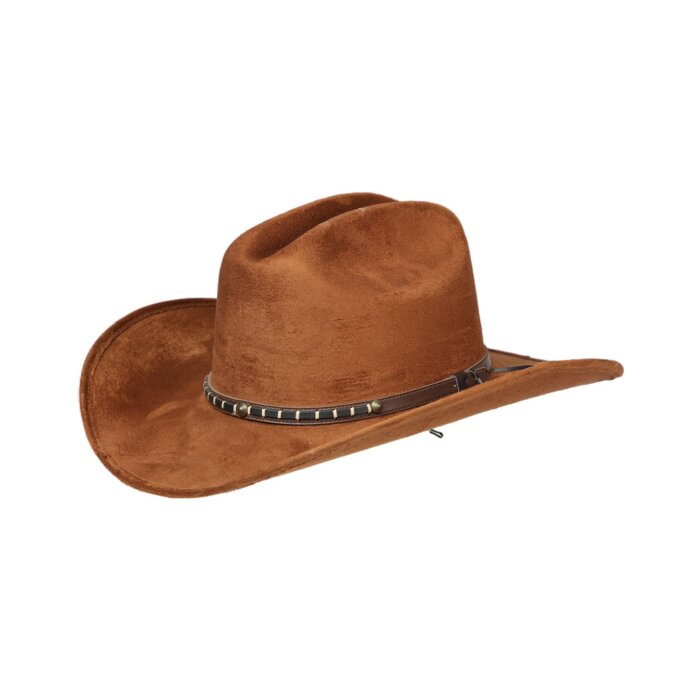 Sombrero Infantil Horma Americana Gamuza Color Tabaco 44244