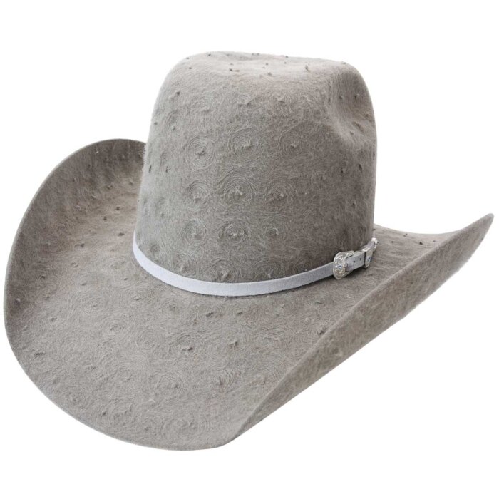 Sombrero Horma Rodeo Tostoneado De Lana Color Gris WD 11-640