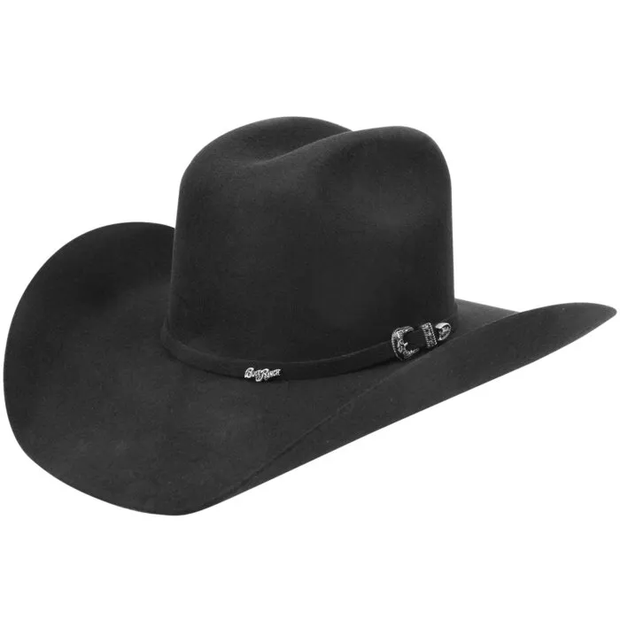 Texana Horma Este-Oeste Calidad 6X De Lana Negra WD 11-632