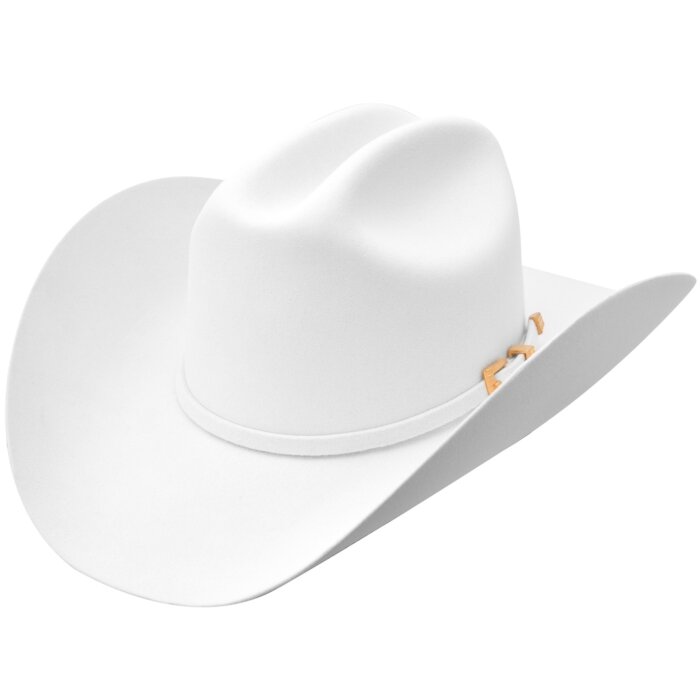 Texana White Diamond Pelo De Castor Blanca 10X 11-628 Brim 4"