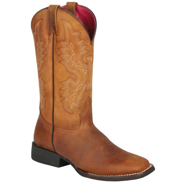 Bota Rodeo Texas Para Mujer Color Cognac El General 44651