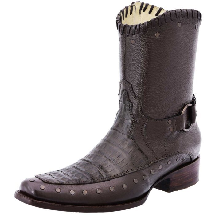 Botas Coco Belly White Diamonds Boots 10-017 Café