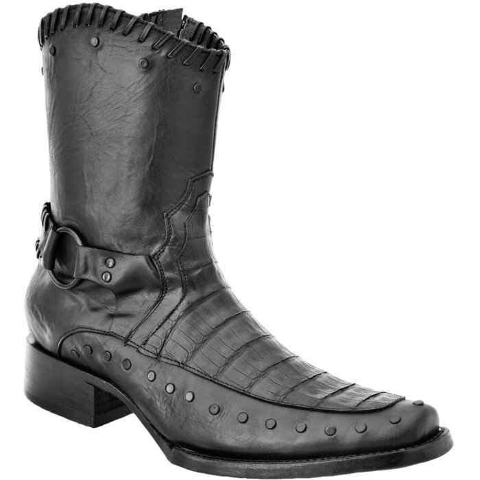 Botas Coco Belly White Diamonds Boots 10-016 Negro
