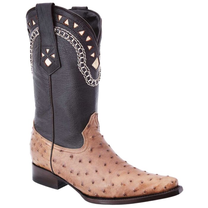 White Diamonds Cowboy Boots, Mink 022, Snip Toe.