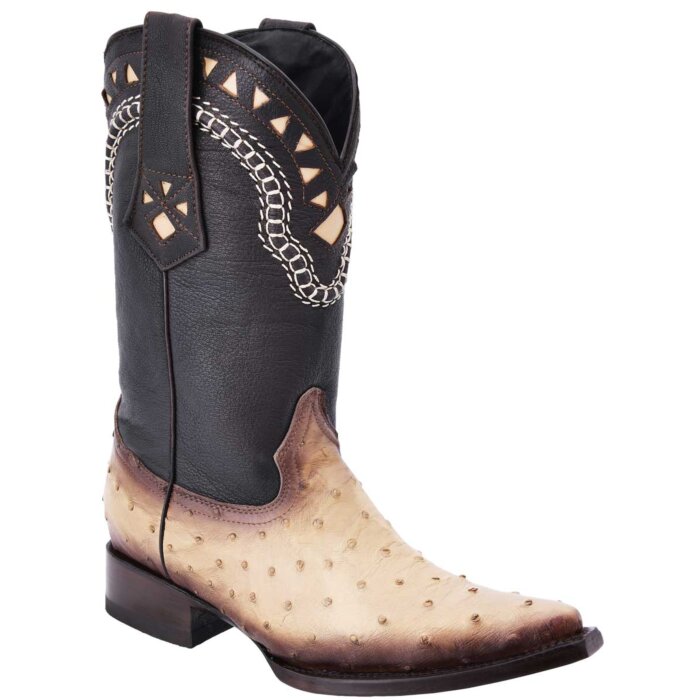 Cowboy Ostrich White Diamods Boots 025 Orix