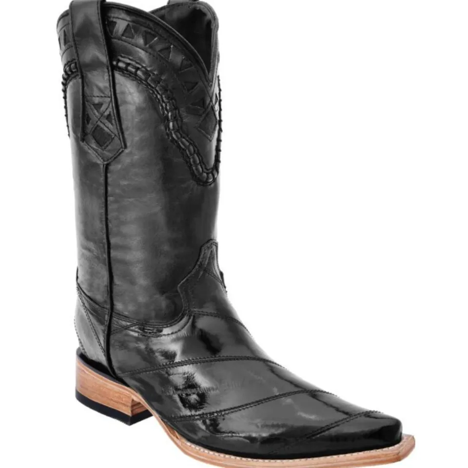 Botas Vaqueras Anguila WD Boots 073 Negro