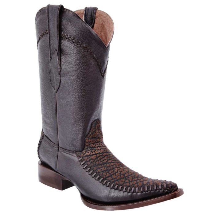 Botas Vaqueras Cuello De Toro WD Boots 084 Café