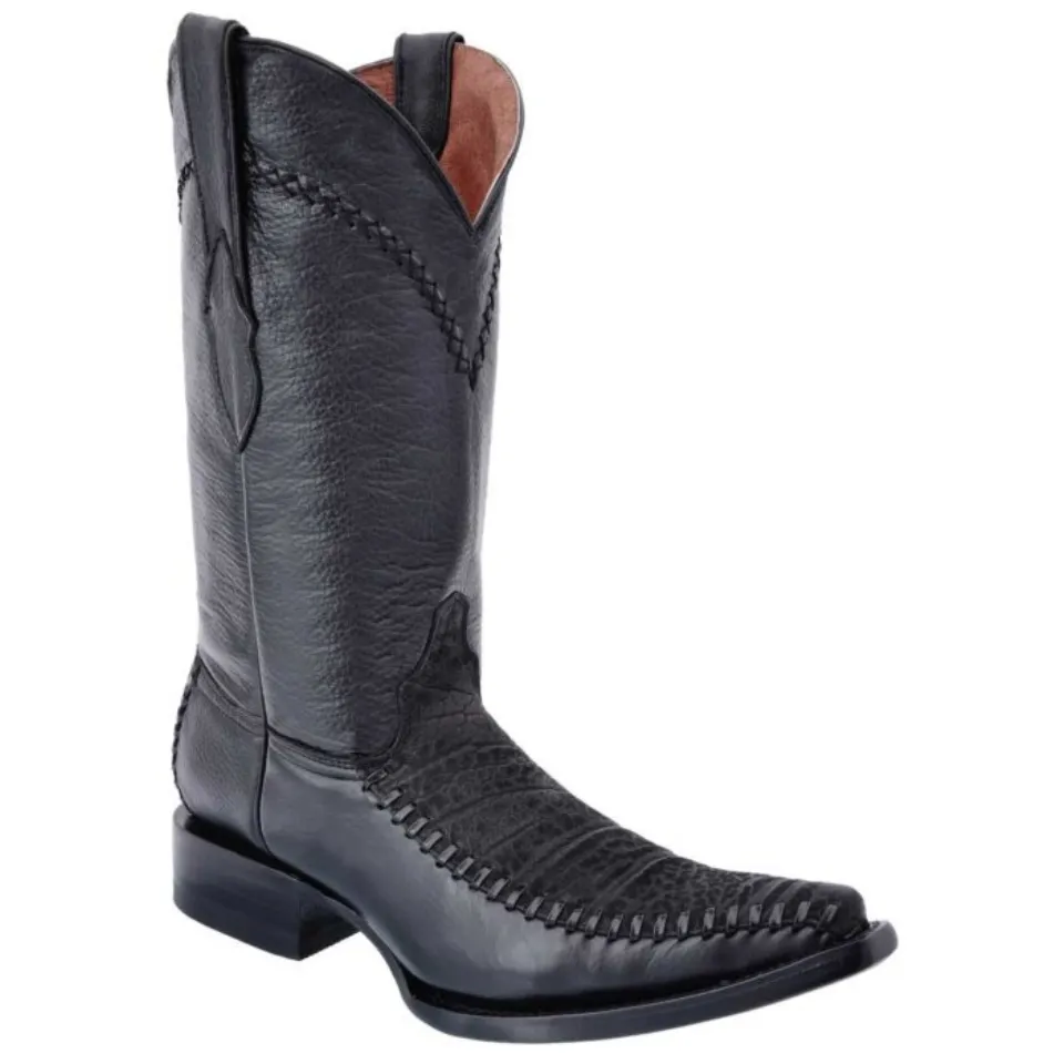 Botas Vaqueras Cuello De Toro WD Boots 085 Negro