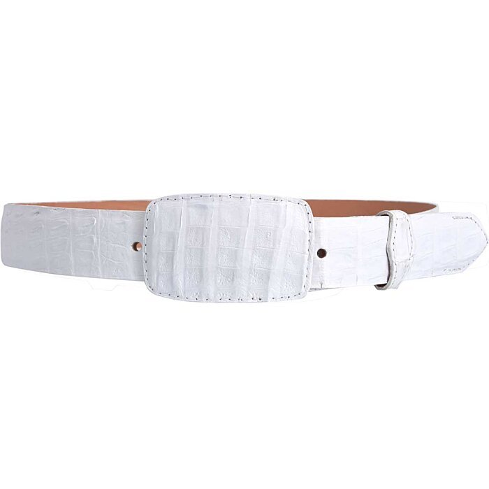 Cinto Vaquero Cocodrilo WD Boots 1266 Blanco