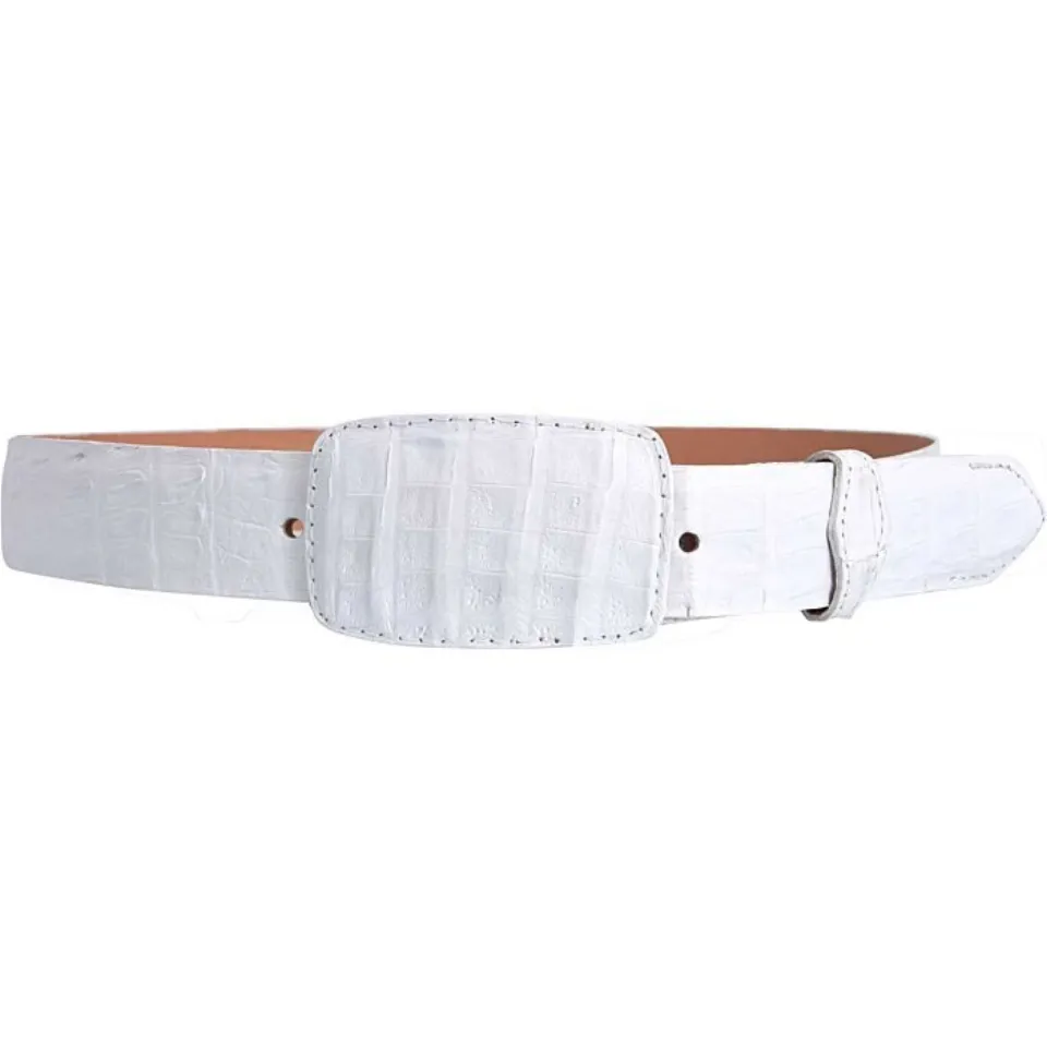 Cinto Vaquero Cocodrilo WD Boots 1266 Blanco