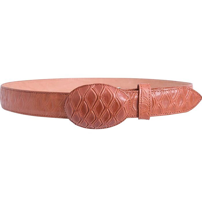 Cinto Vaquero Grabado Oso WD Boots 1337 Cognac