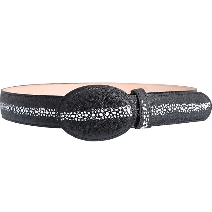 Cinto Vaquero Grabado Mantarraya WD Boots 1347 Negro