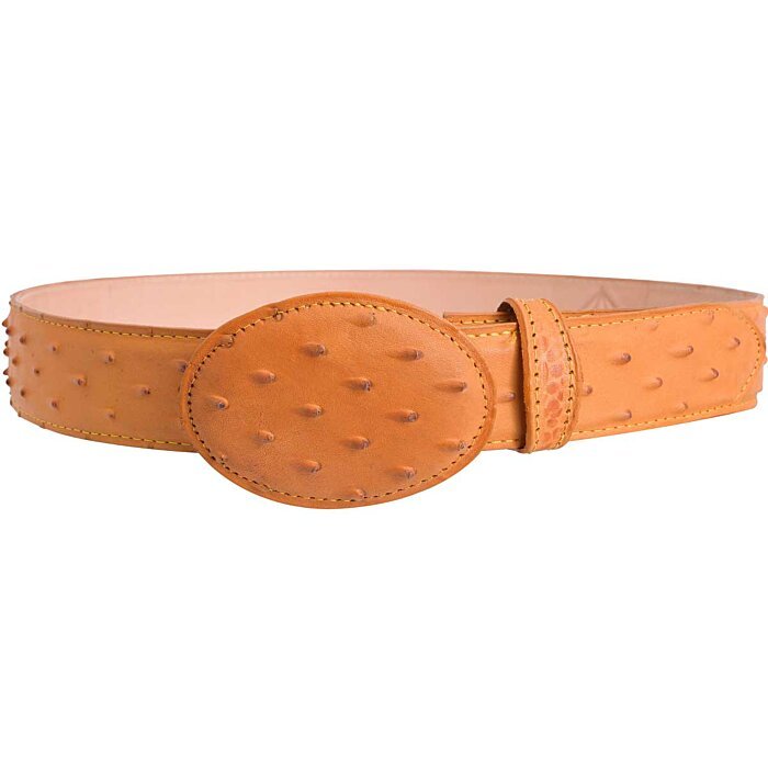 Cinto Vaquero Grabado Avestruz WD Boots 1341 Mantequilla